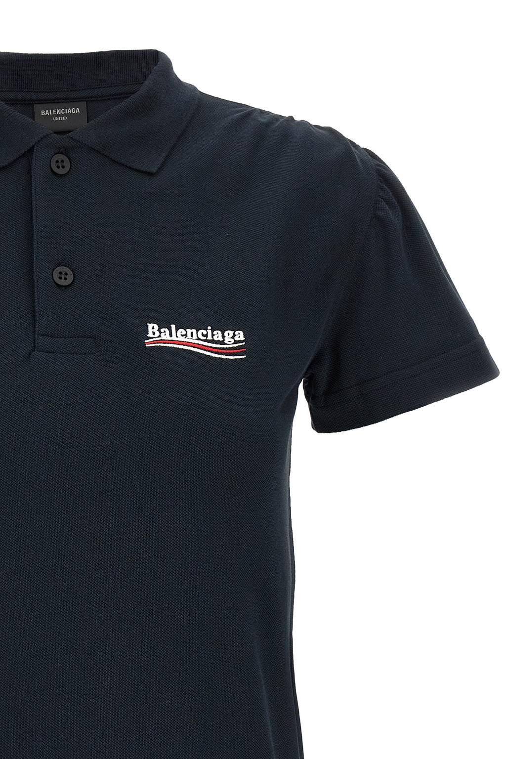 balenciaga Logo embroidery polo shirt