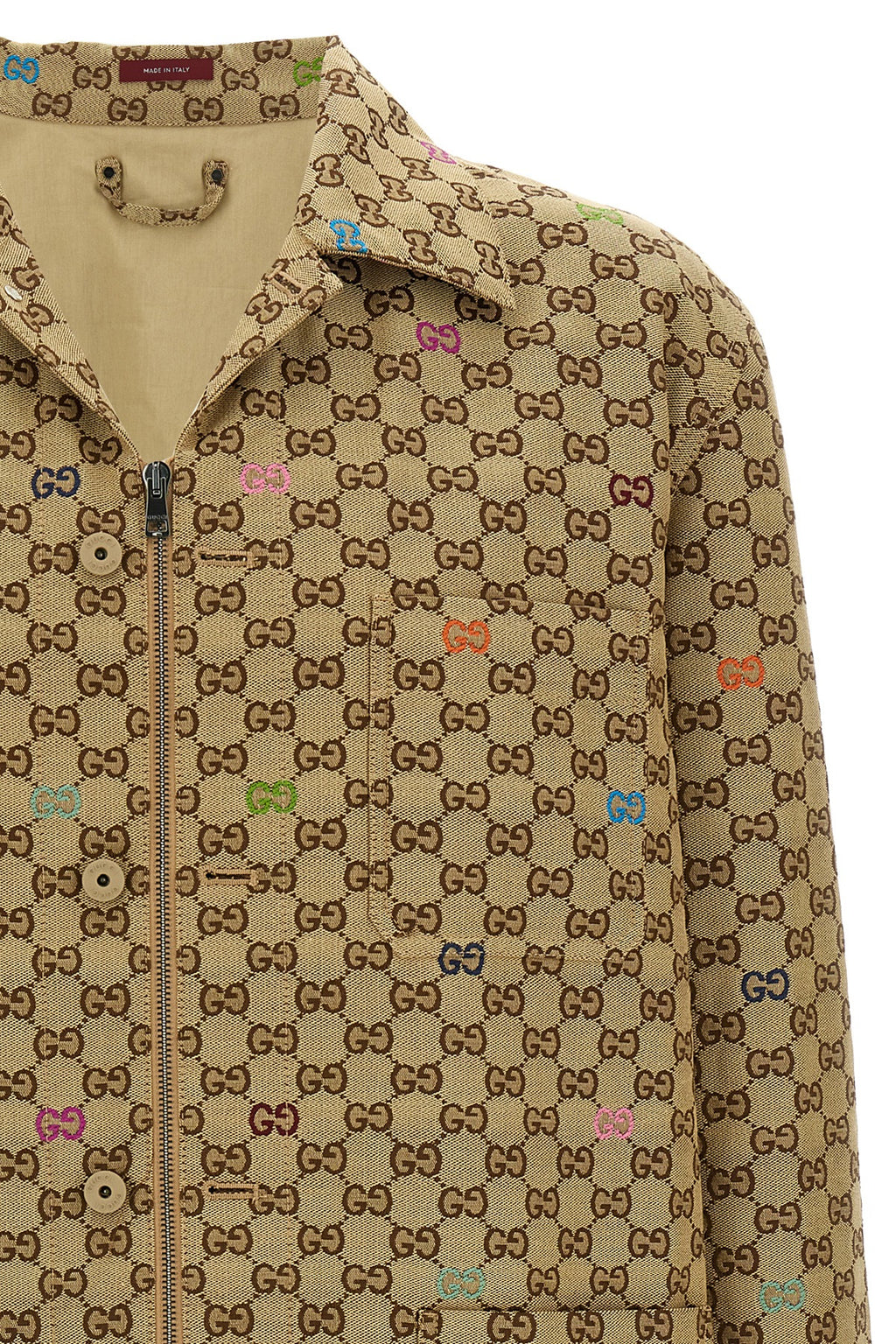GUCCI Multicolor fil coupe jacket For Men 100% cotton