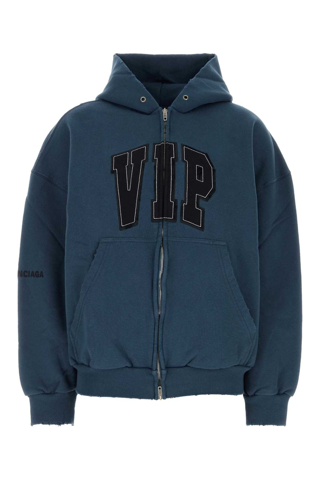 BALENCIAGA Shifted Zip-Up For Women Exterior: 100% Cotton