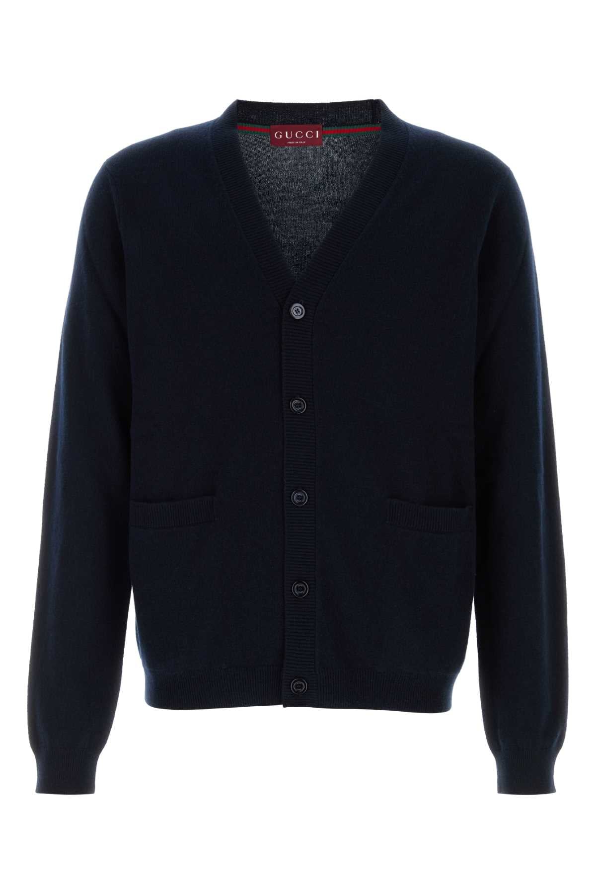 GUCCI L/S CARDIGAN CASHMERE For Men mother pearlT 100% CASHMERE