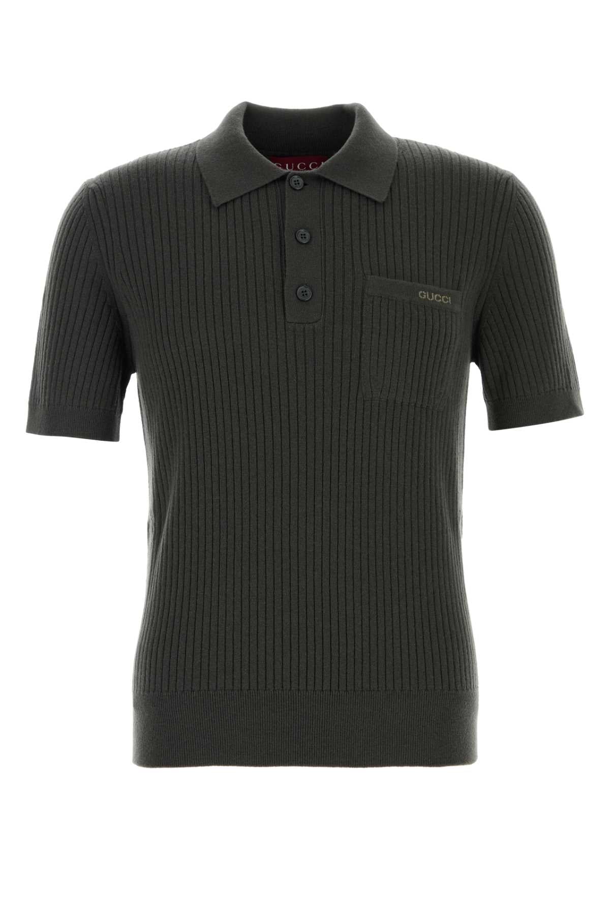 GUCCI S/S POLO WOOL For Men Exterior: 70% Wool 30% Cashmere