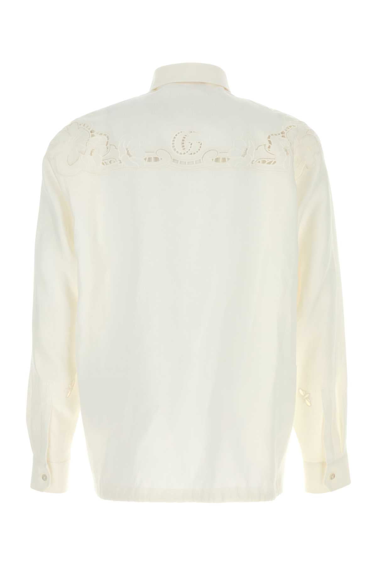 GUCCI POLO SHIRT PLAIN LINEN W/MOP For Men Exterior: 100% Linen