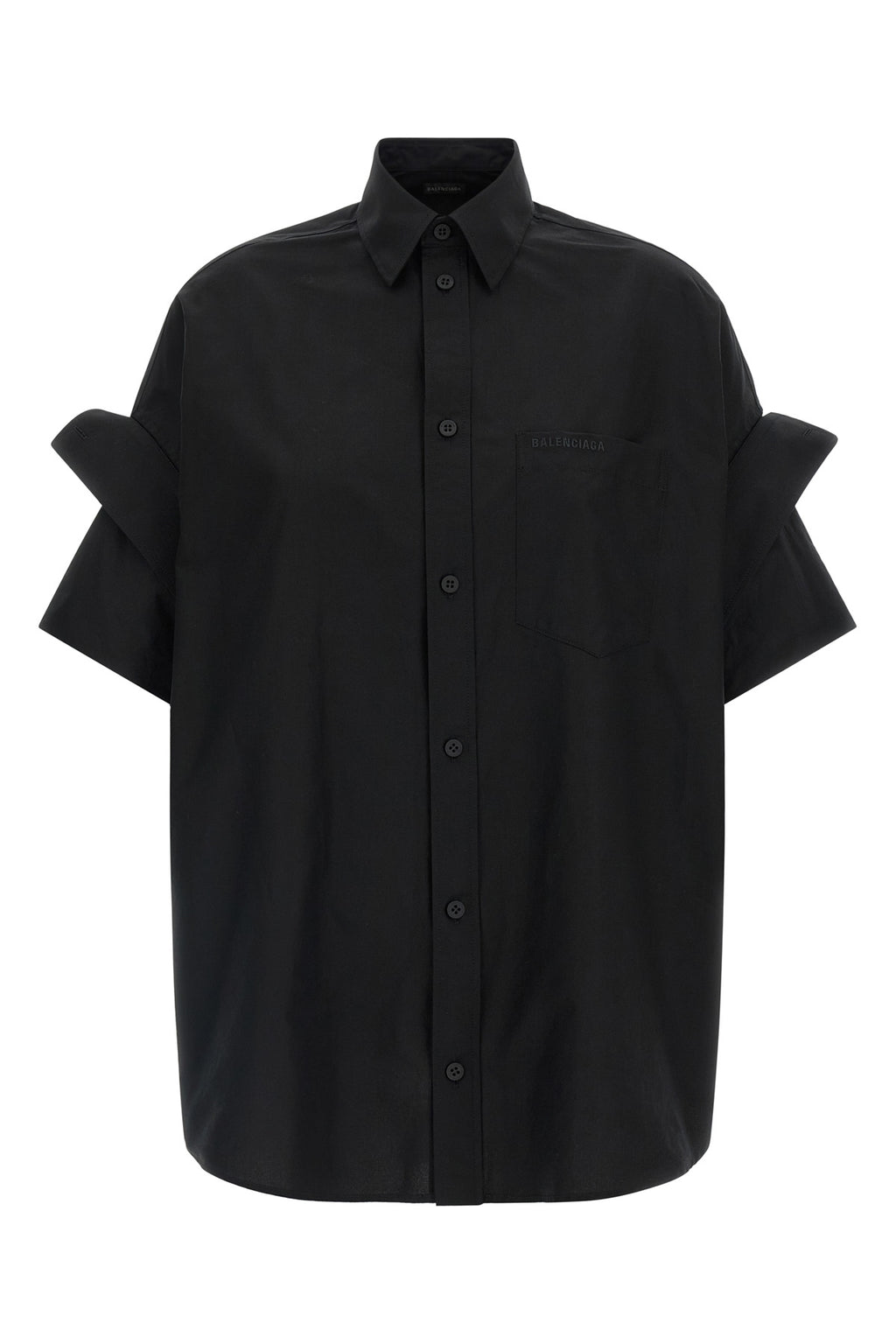 BALENCIAGA Turned-up cuffed shirt For Women 100% cotton