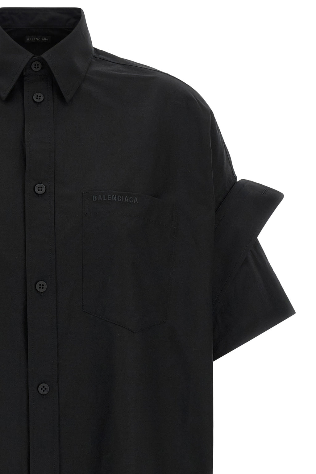 BALENCIAGA Turned-up cuffed shirt For Women 100% cotton