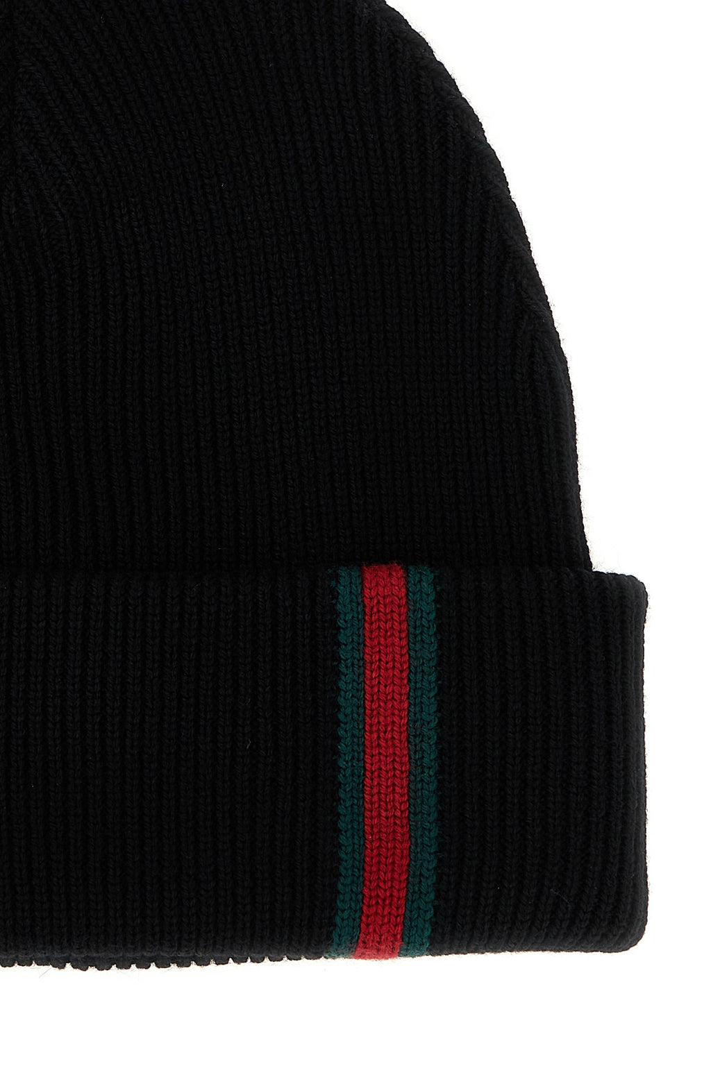 GUCCI Web detail beanie For Men 100% wool