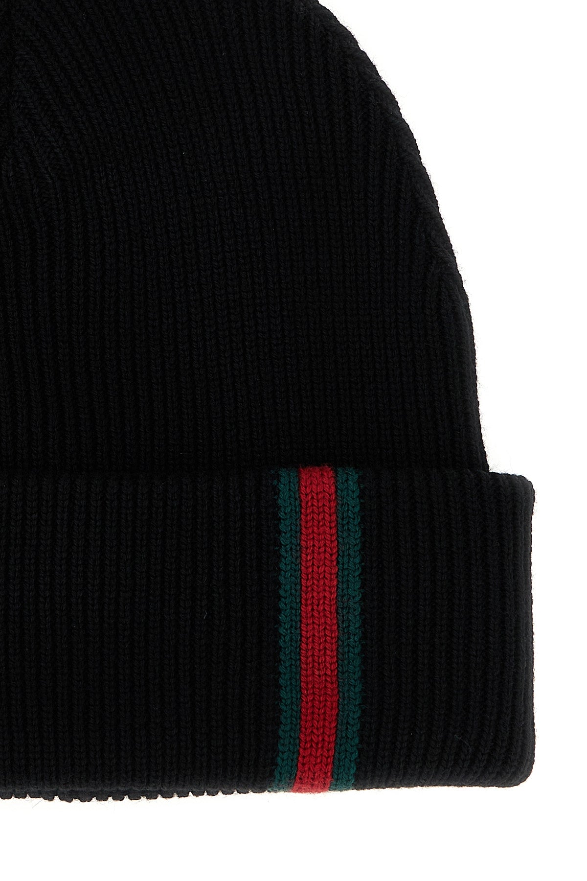 GUCCI Web detail beanie For Men 100% wool