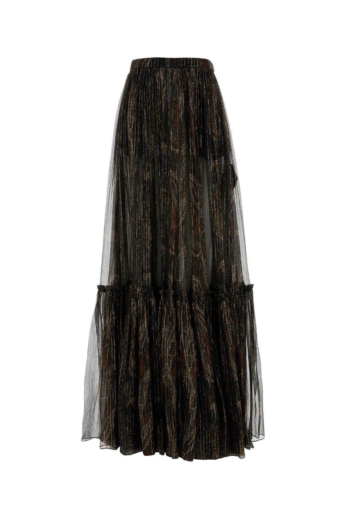 SAINT LAURENT JUPE For Women Exterior: 95% Silk 5% Polyester