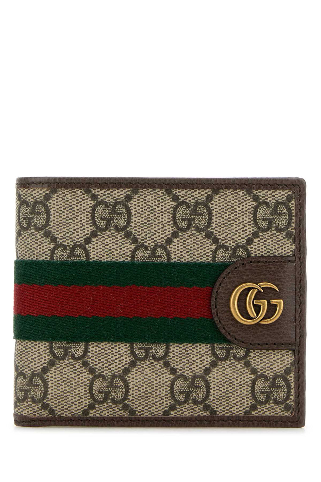 GUCCI MAN WALLET For Men Exterior: 100% Fabric Finishing: Antiqued golden metal