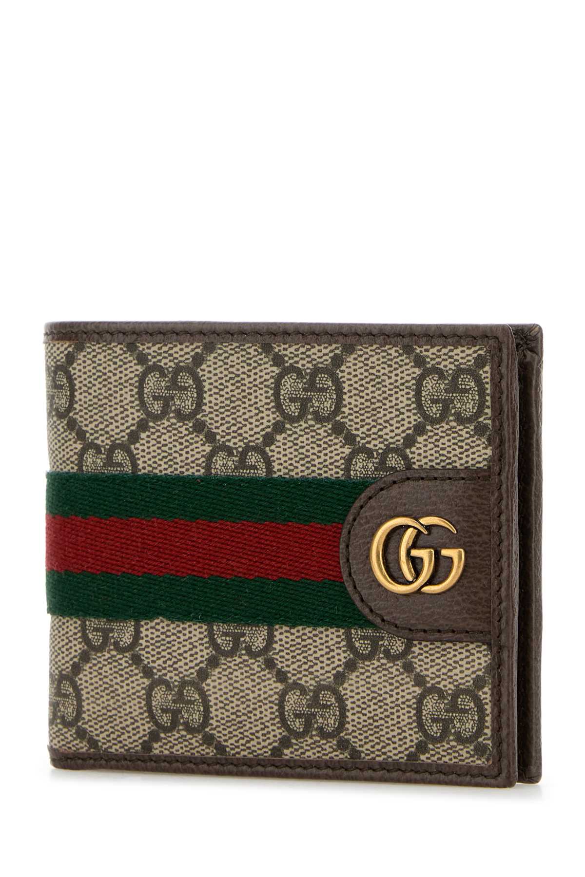 GUCCI MAN WALLET For Men Exterior: 100% Fabric Finishing: Antiqued golden metal
