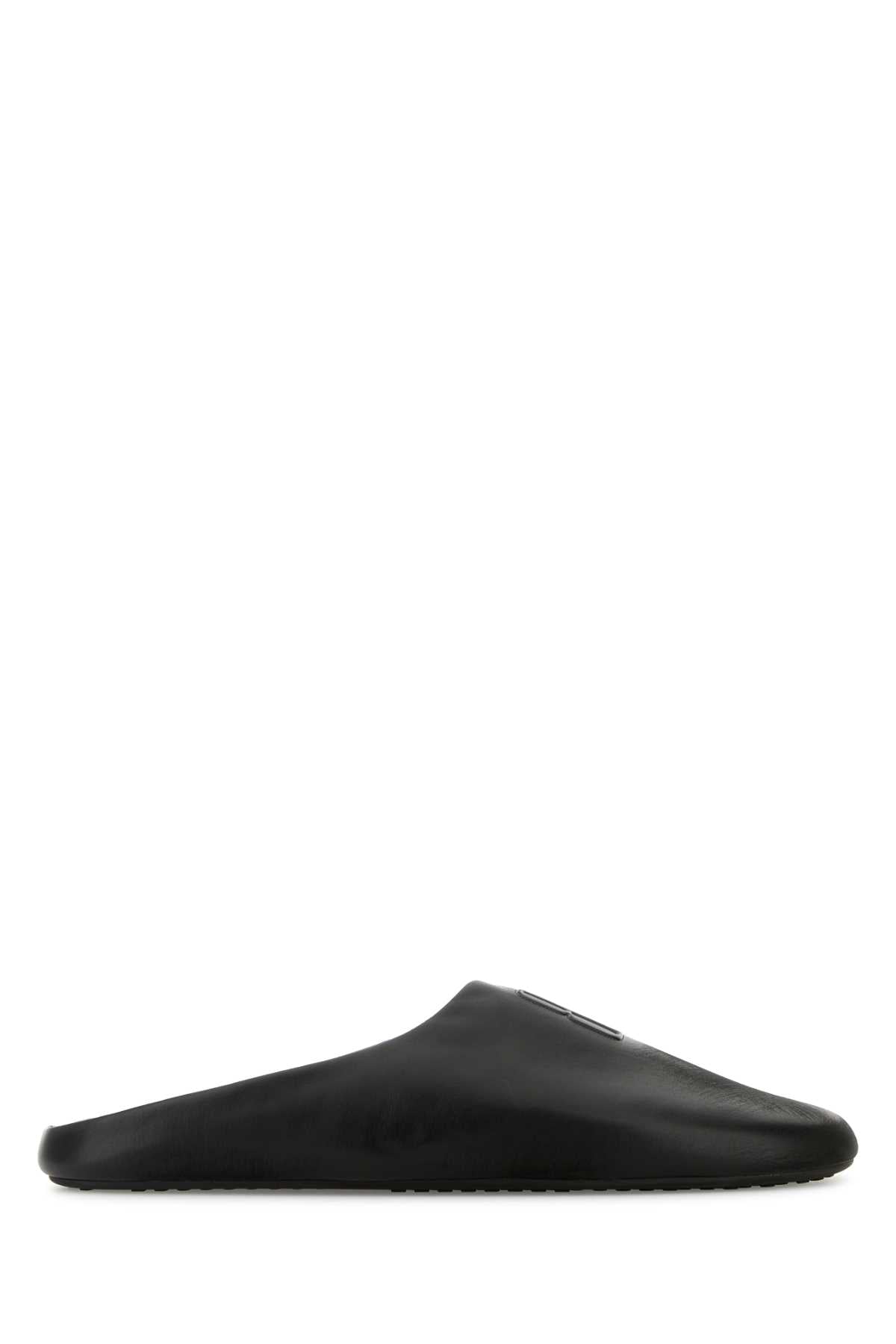 BALENCIAGA CHATEAU MULE FLAT For Men Exterior: 100% Calf Lining: 100% Calf Sole: Rubber