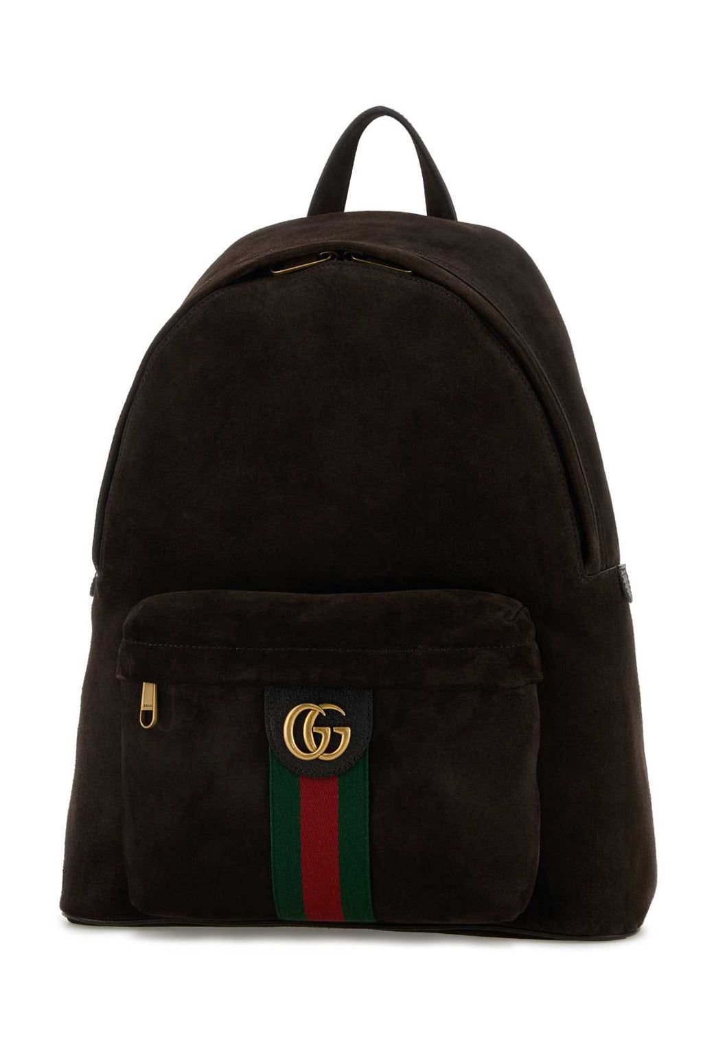 GUCCI BACKPACK For Men Exterior: 100% Suede Intero: 100% Fabric Finishing: Antiqued golden metal
