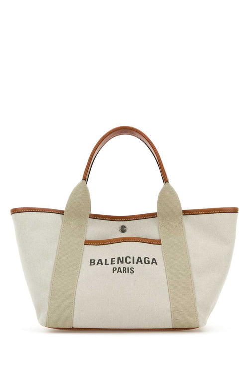 BALENCIAGA BIARRITZ TOTE S For Women Exterior: 100% Cotton Lining: 100% Cotton Finishing: Silver metal