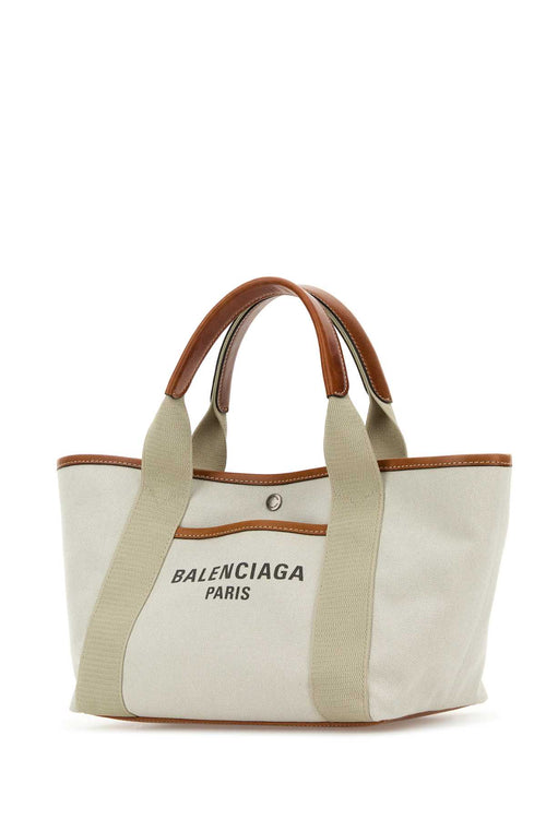 BALENCIAGA BIARRITZ TOTE S For Women Exterior: 100% Cotton Lining: 100% Cotton Finishing: Silver metal