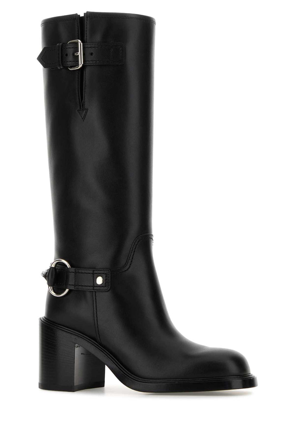 GUCCI W MYLA 70 BOOT LTH W/HB For Women Exterior: 100% Leather Interior: 100% Leather Sole: Rubber