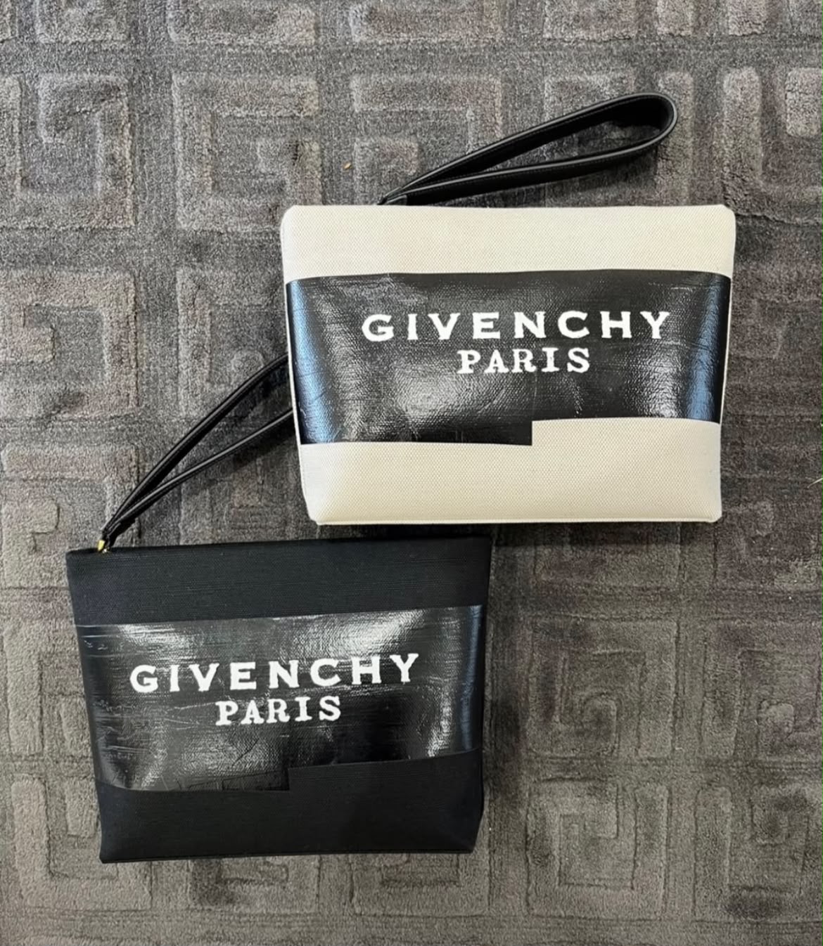 Paris Canvas Pouch with Wristlet