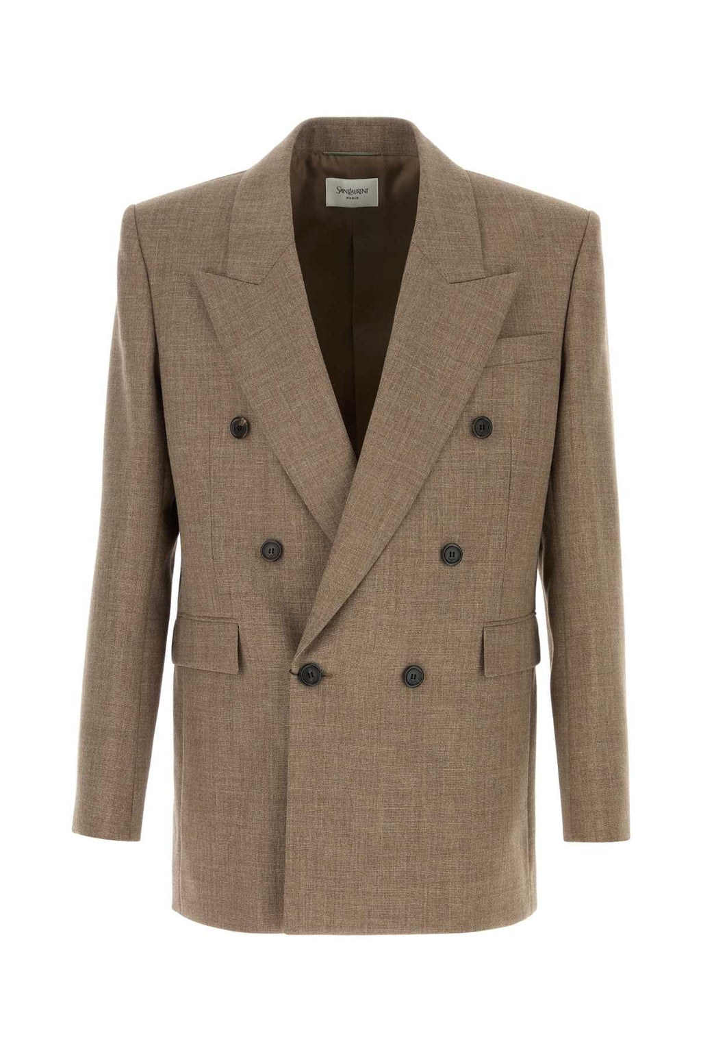 SAINT LAURENT VESTE DOUBLE CROISUR For Men Exterior: 100% Wool Lining: 100% Silk