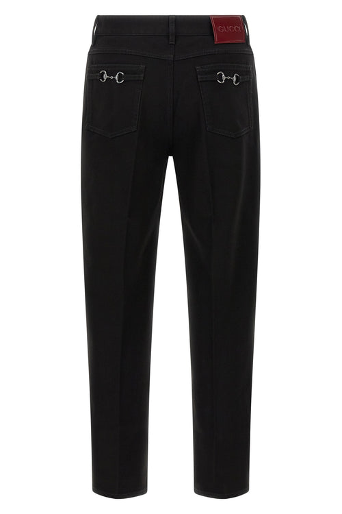GUCCI 'Morsetto' cropped jeans For Men 100% cotton
