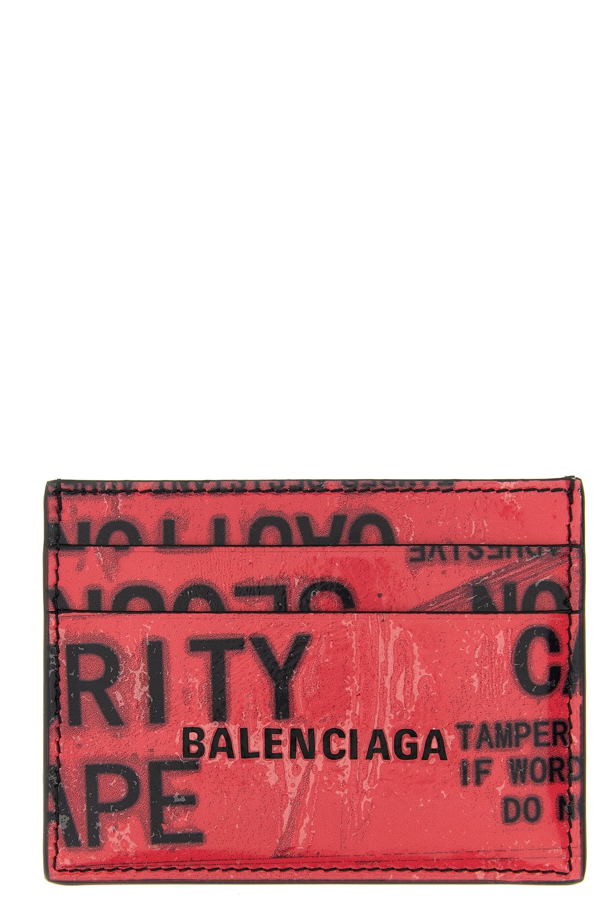 BALENCIAGA 'Tape Type' card holder For Men 100% calfskin leather (Bos Taurus)