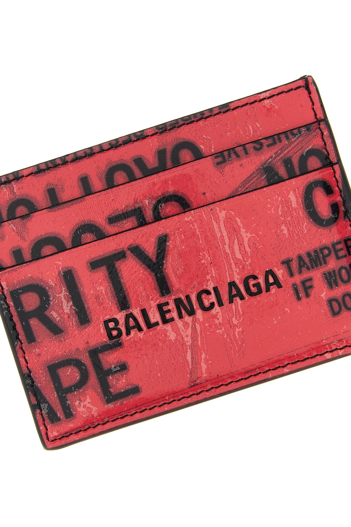 BALENCIAGA 'Tape Type' card holder For Men 100% calfskin leather (Bos Taurus)