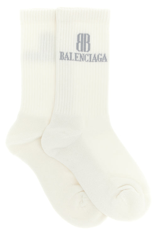 BALENCIAGA 'Nano BB' socks For Women 74% cotton 23% polyamide 3% elastane