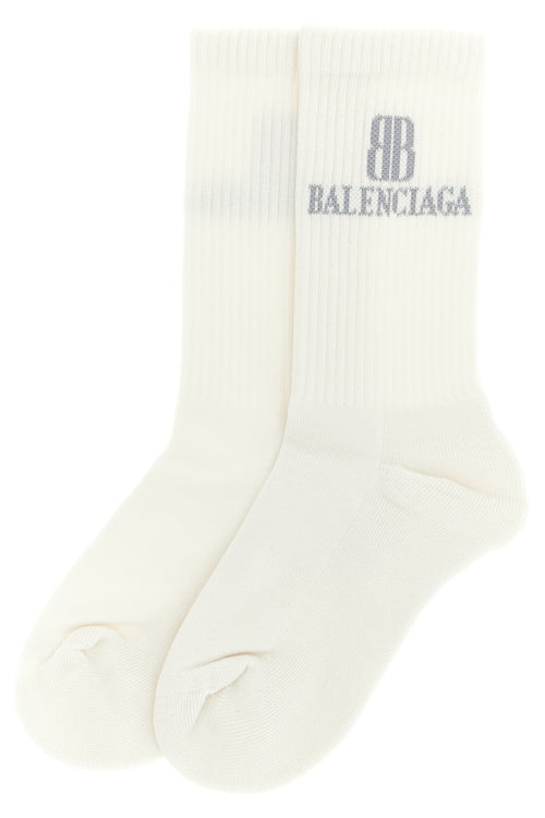 BALENCIAGA 'Nano BB' socks For Women 74% cotton 23% polyamide 3% elastane