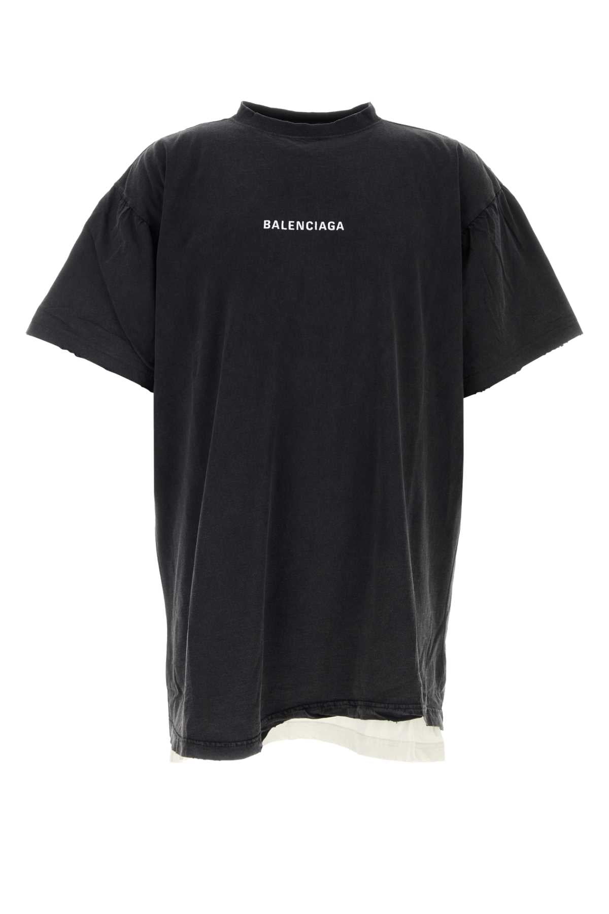 BALENCIAGA Double T-Shirt For Men Exterior: 100% Cotton Lining: 100% Cotton