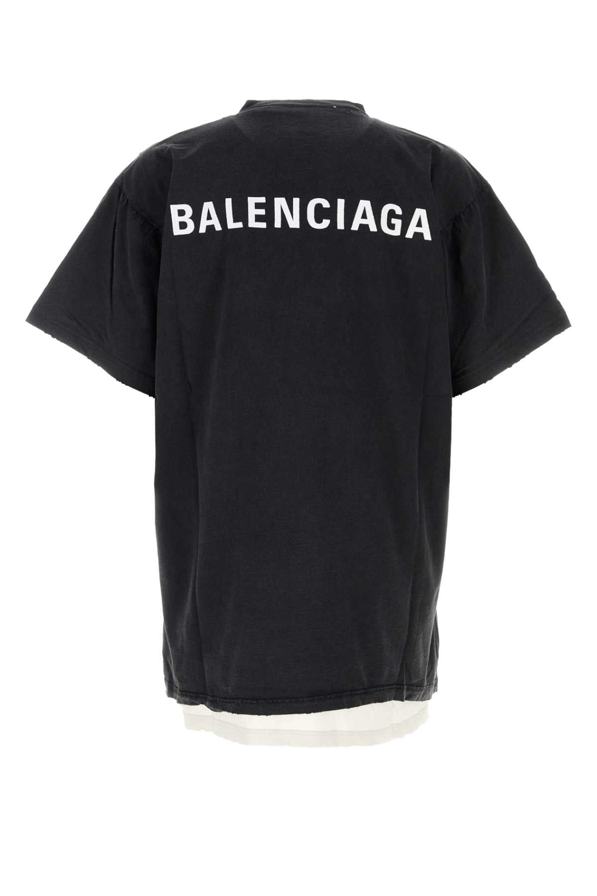 BALENCIAGA Double T-Shirt For Men Exterior: 100% Cotton Lining: 100% Cotton