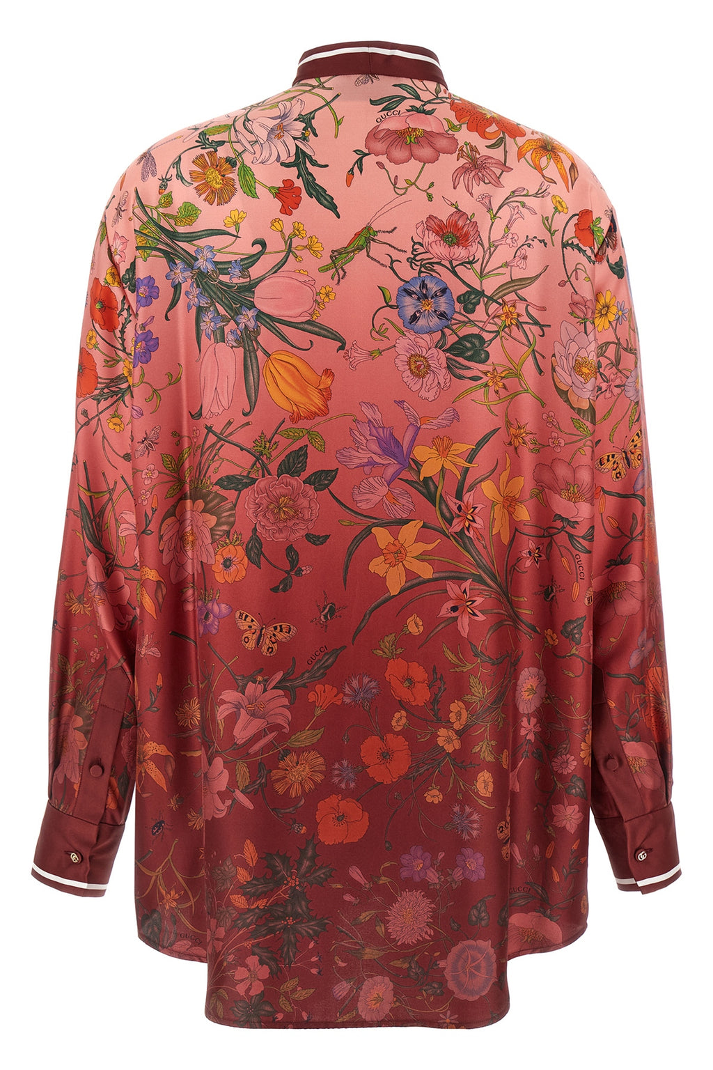 GUCCI 'Gucci Flora' print shirt For Women 100% silk