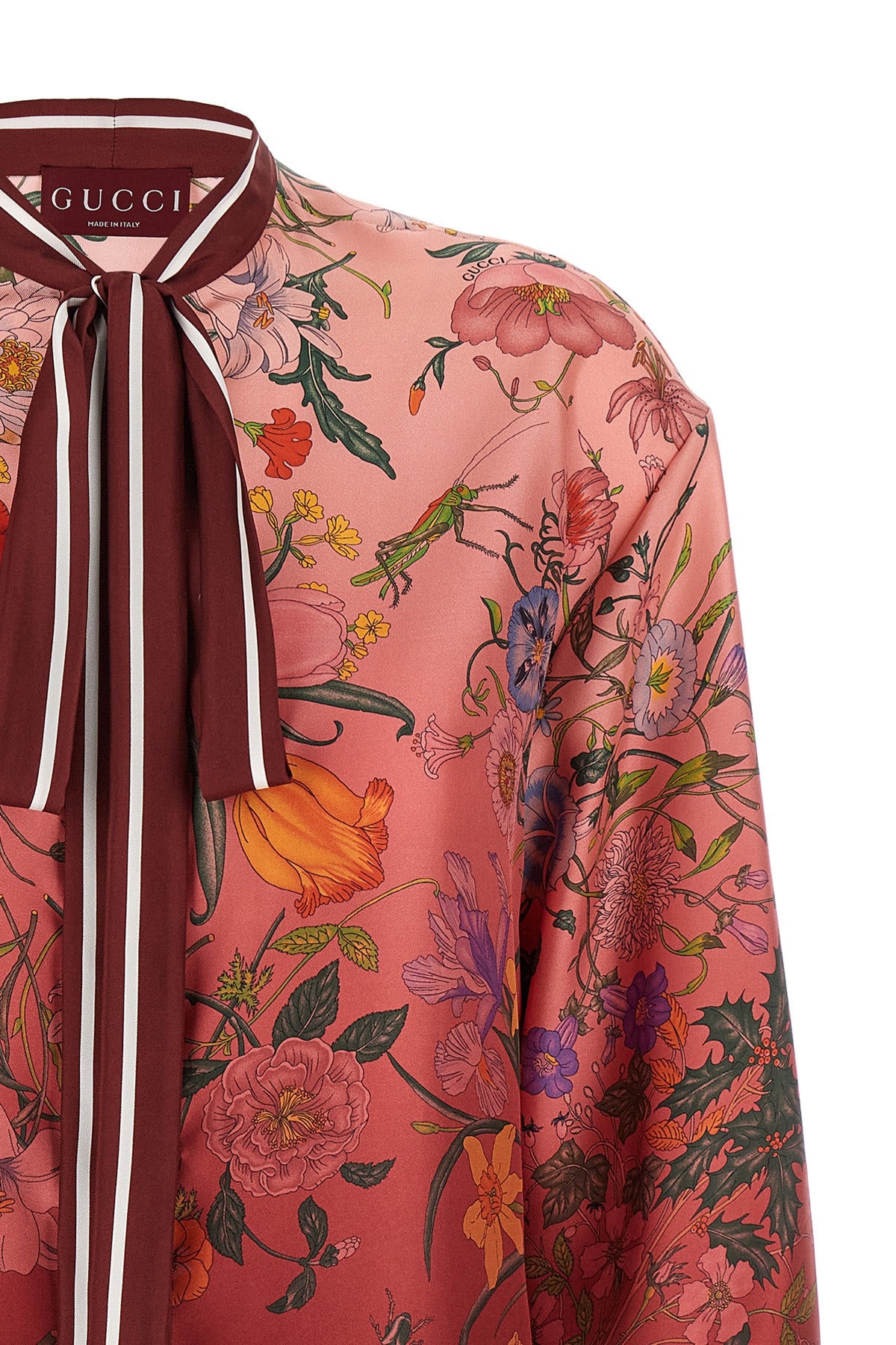 GUCCI 'Gucci Flora' print shirt For Women 100% silk
