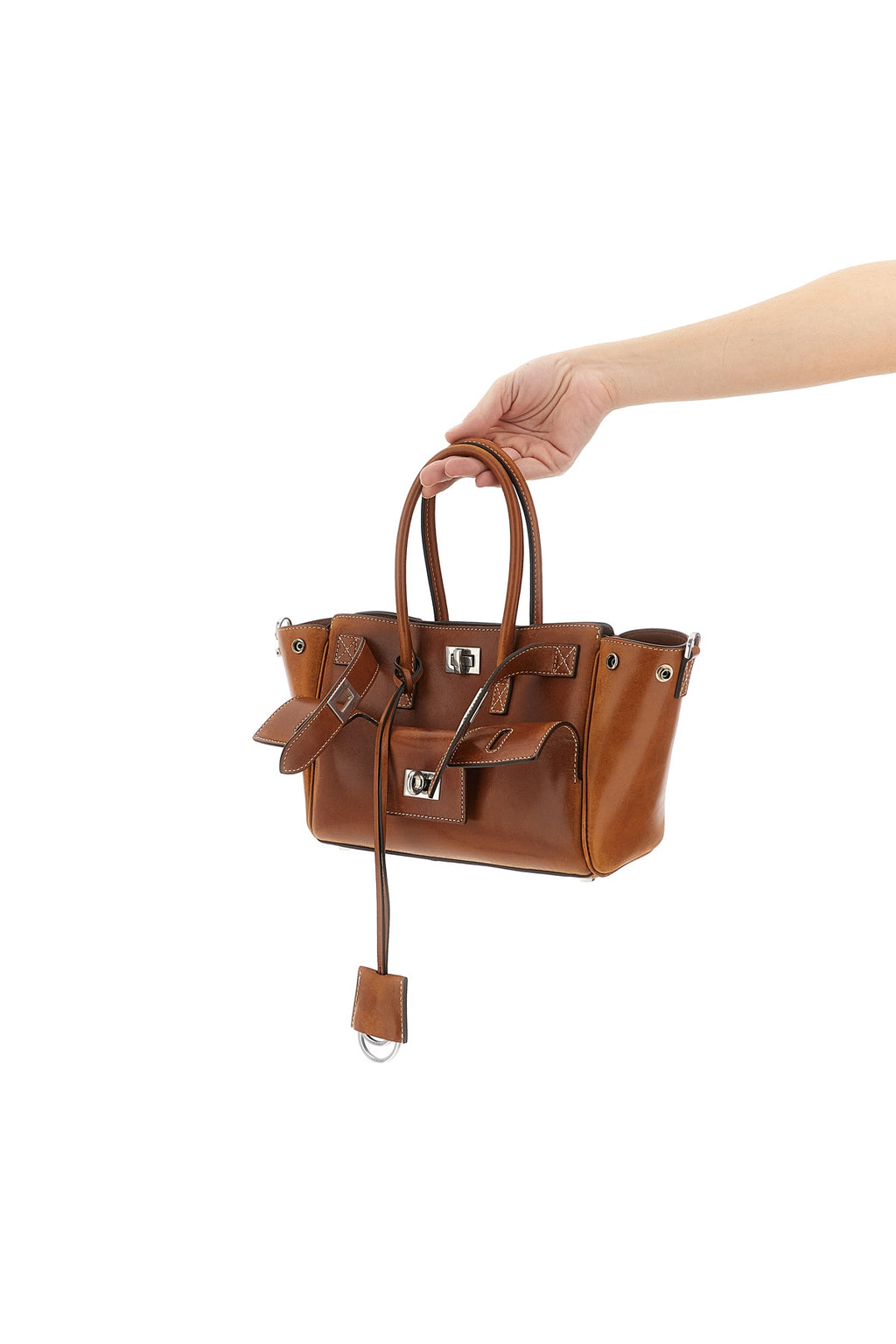 BALENCIAGA 'Bel Air' mini handbag For Women 100% lamb leather (Ovis Aries)