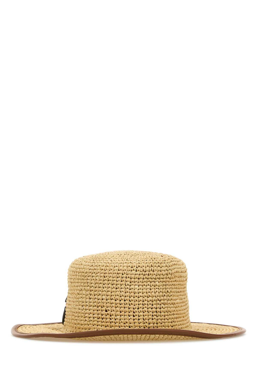 GUCCI HAT W MINDI RAFIA+NAPPA ARIEL For Women Exterior: 100% Cellulosic fiber