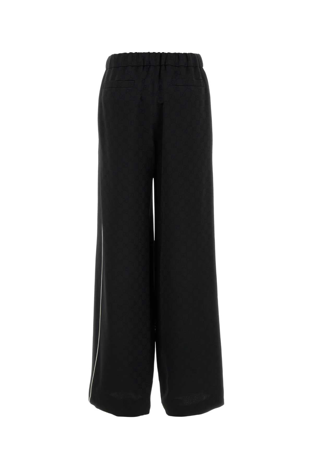 GUCCI PANT HAMMERED GG SATIN W/MOP For Women Exterior: 55% Viscose 45% Polyester