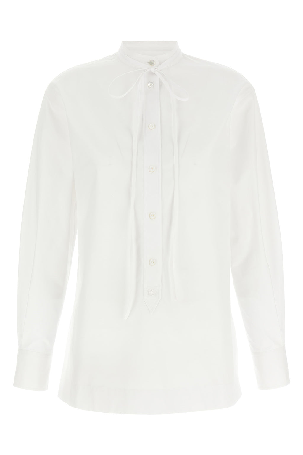 GUCCI Double G embroidery shirt For Women 100% cotton