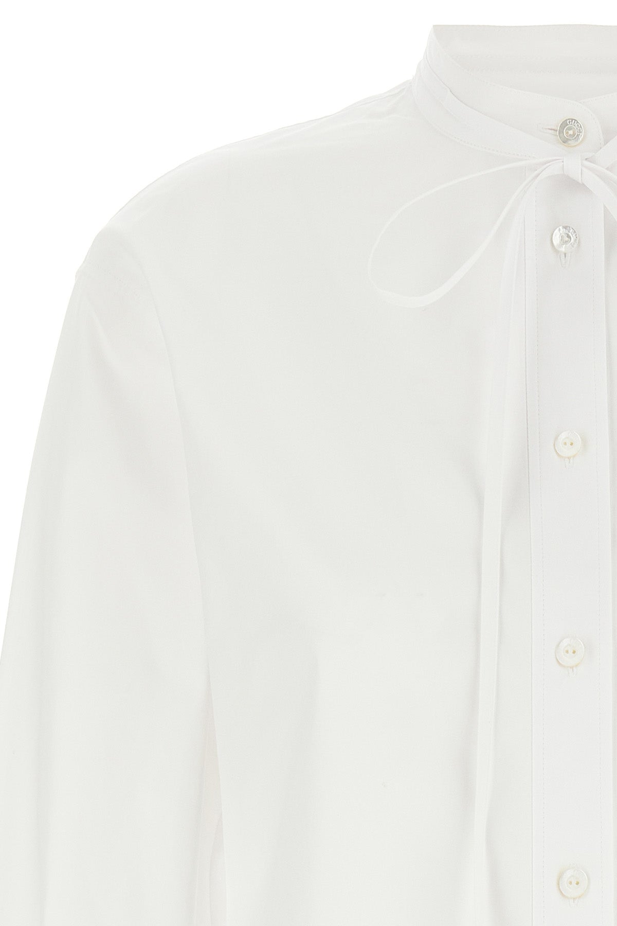 GUCCI Double G embroidery shirt For Women 100% cotton