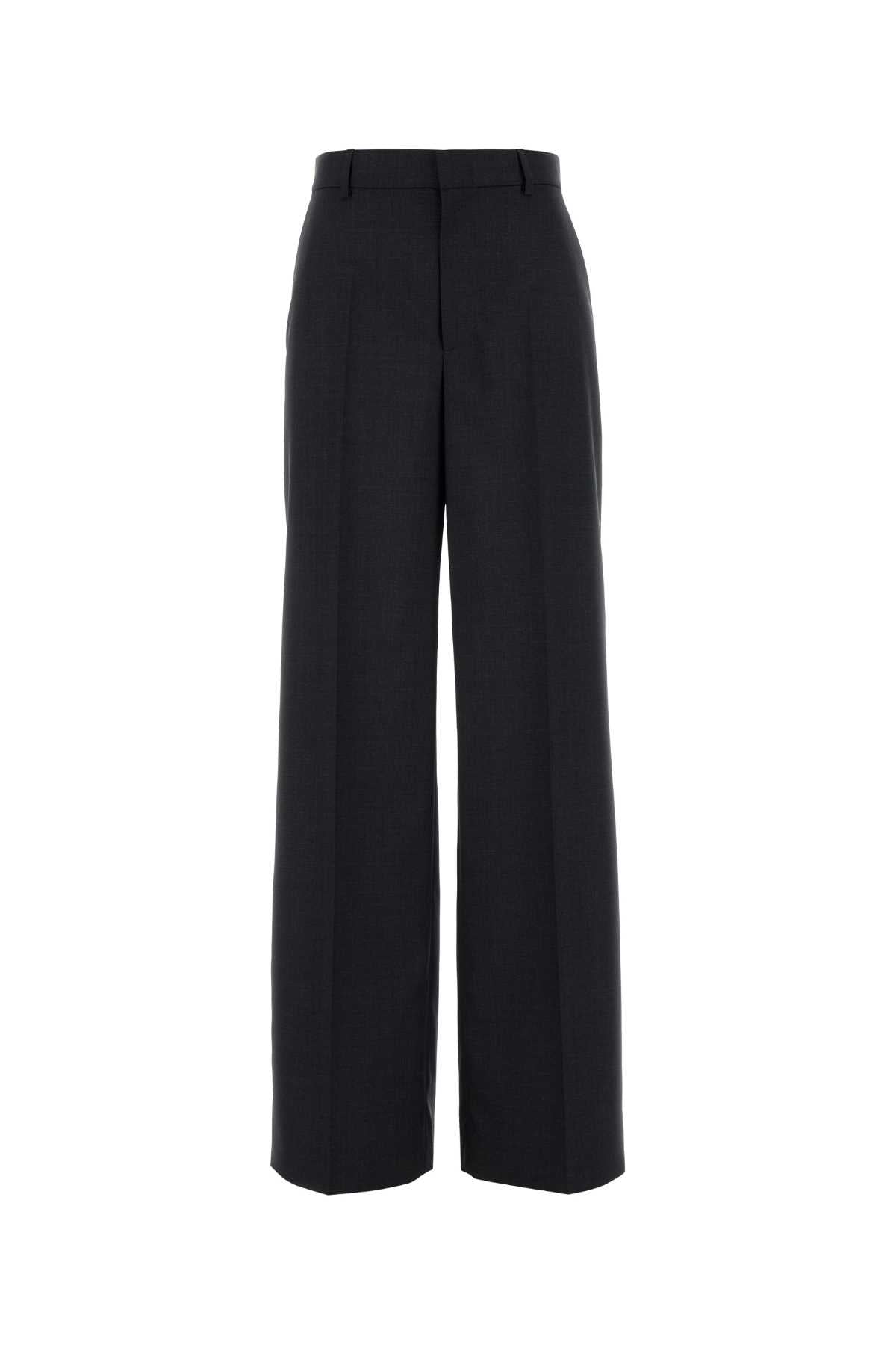 GUCCI PANT PLAIN WOOL W/MOP For Women T 100% WOOLmother pearl