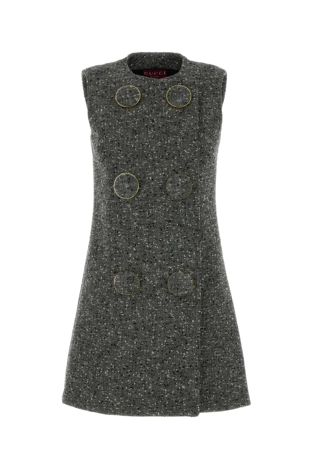 GUCCI DRESS For Women Exterior: 95% Wool 4% Nylon 1% Elastane Lining: 75% Acetate 25% Silk