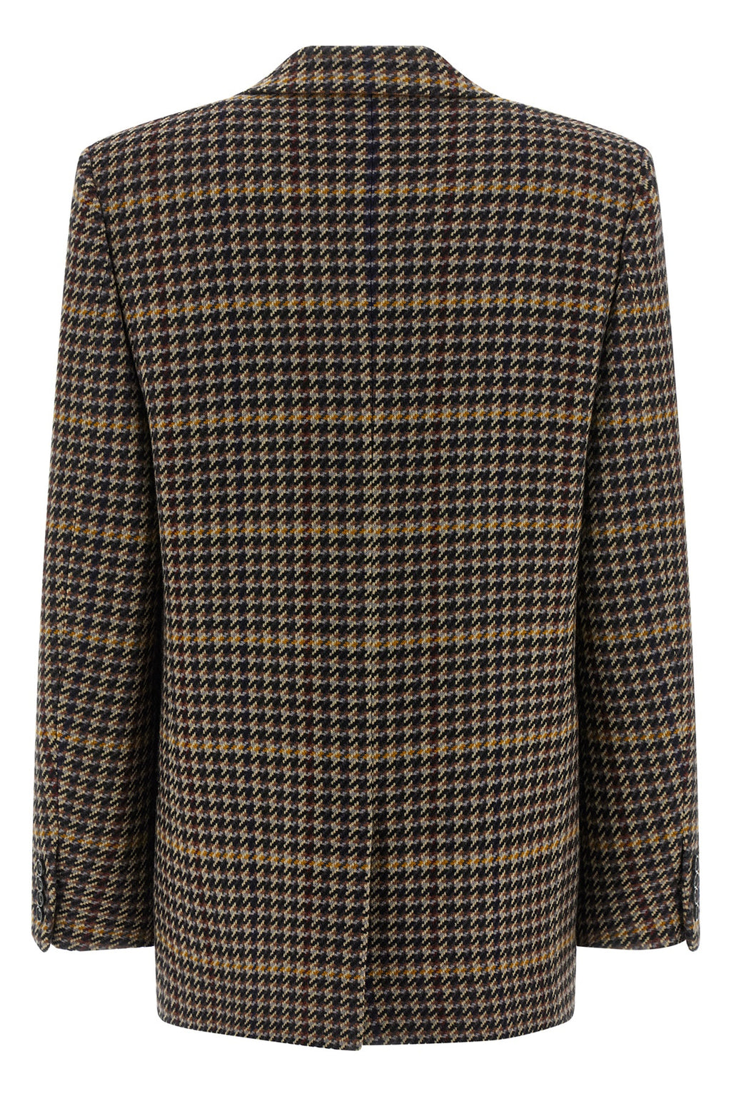 saint laurent Double-breasted houndstooth blazer