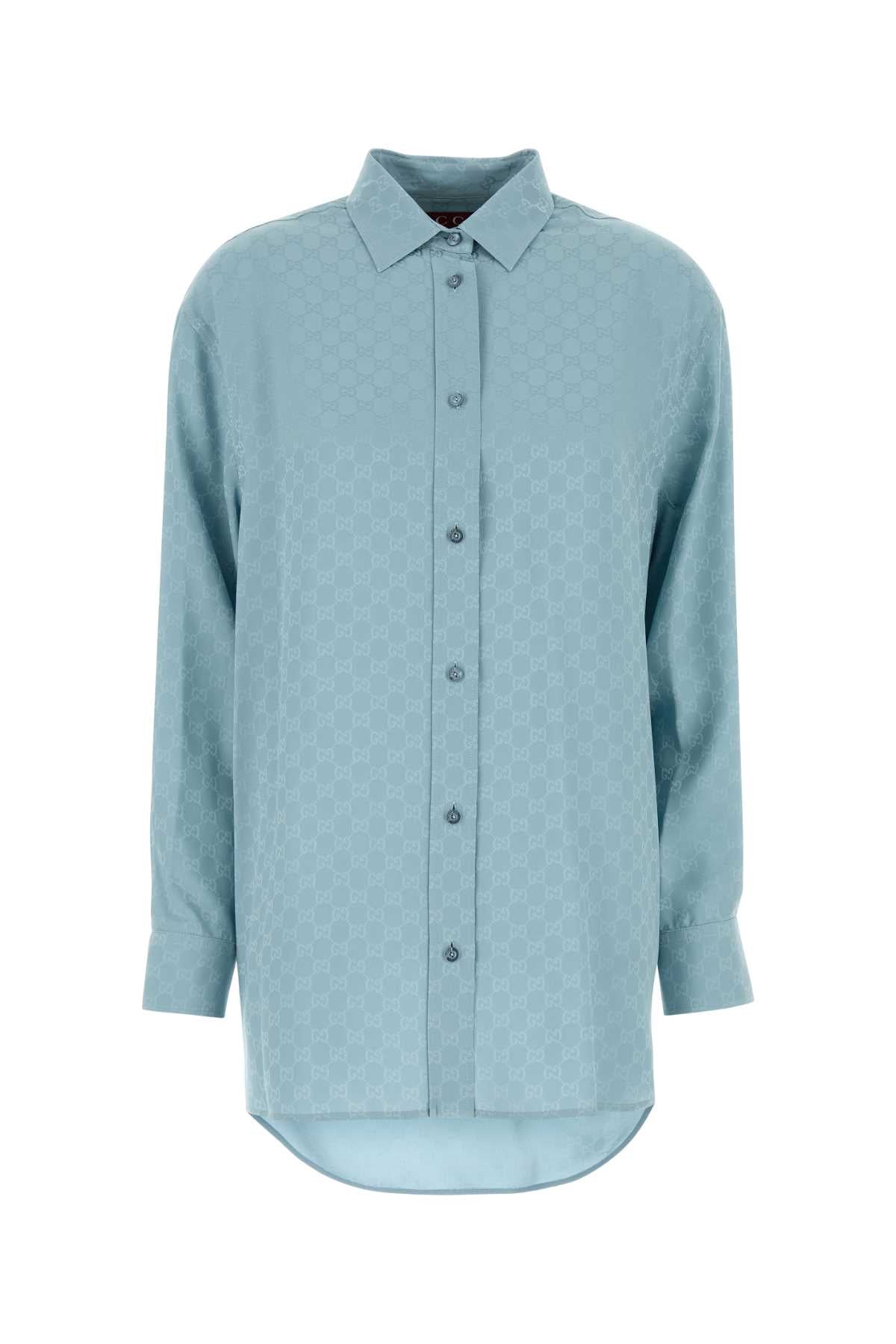 GUCCI SHIRT - W/MOP For Women Exterior: 100% Silk