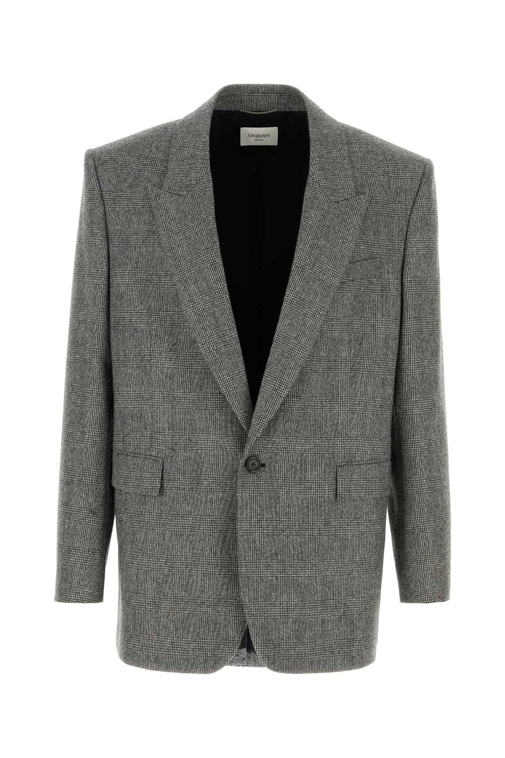 SAINT LAURENT VESTE UN BOUTON COL For Men Exterior: 100% Wool Lining: 100% Silk