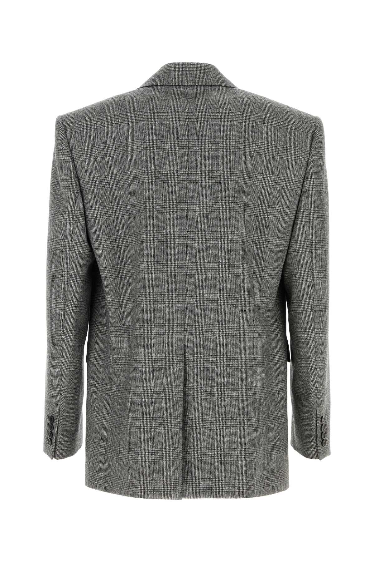 SAINT LAURENT VESTE UN BOUTON COL For Men Exterior: 100% Wool Lining: 100% Silk