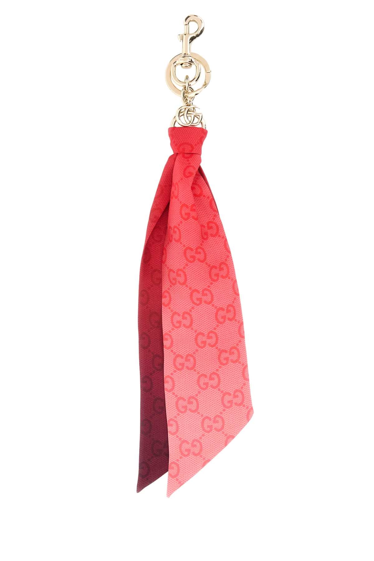 GUCCI W.KEYCHAIN W/FOULARD OTTONE/TW For Women Exterior: 100% Fabric Finishing: Platinum