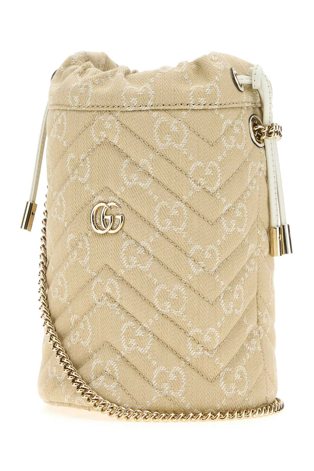 GUCCI W.MINI BAG SUMMER DENIM GG TRA For Women T 58% COTTON T 42% POLYESTERCALF SKIN