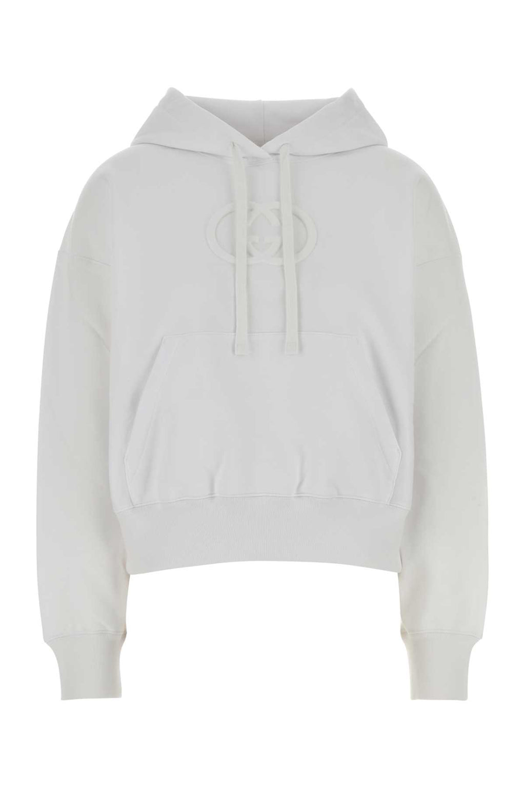 GUCCI NEW L/S HOODIE BOXY For Women Exterior: 100% Cotton