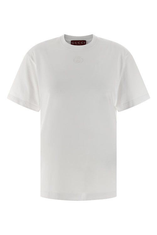 GUCCI 'Incrocio GG' T-shirt For Women 100% cotton
