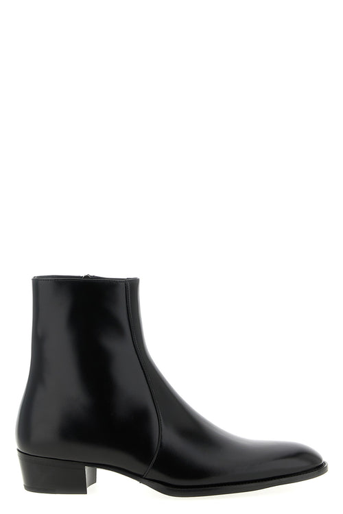 SAINT LAURENT 'Roman' ankle boots For Men 100% calfskin leather (Bos Taurus)