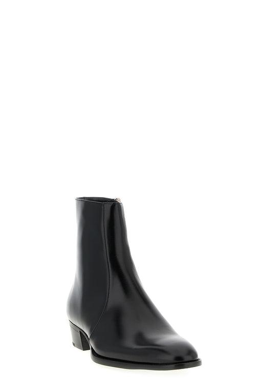 SAINT LAURENT 'Roman' ankle boots For Men 100% calfskin leather (Bos Taurus)