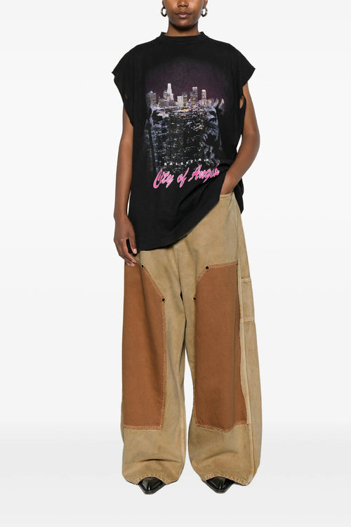 BALENCIAGA 'Baggy Ripped Off' jeans For Men 100% cotton