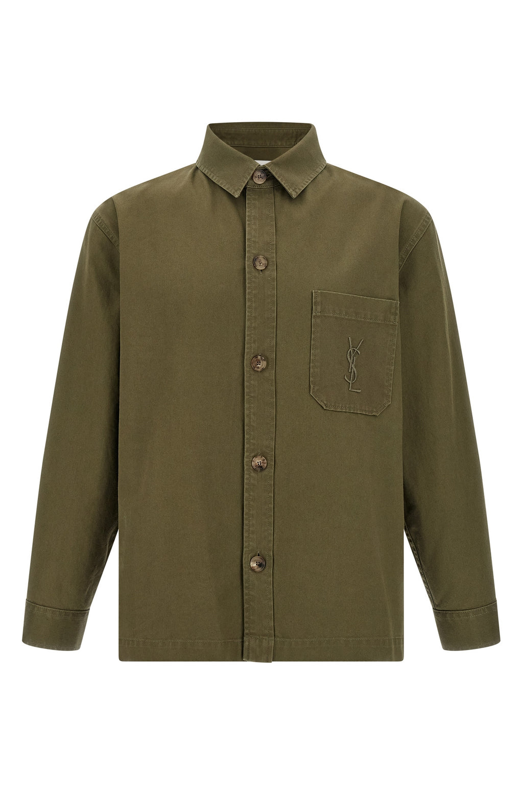 SAINT LAURENT 'Cassandre' overshirt For Men 80% cotton, 20% linen