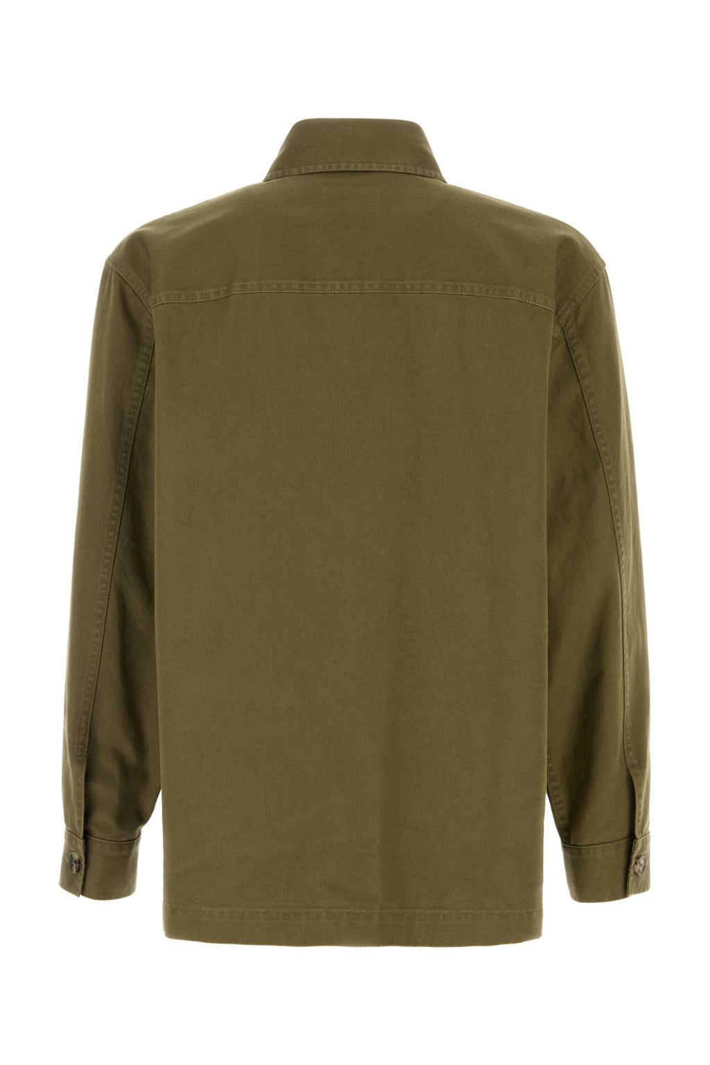 SAINT LAURENT SOLFERINO OVERSHIRT For Men Exterior: 80% Cotton 20% Linen