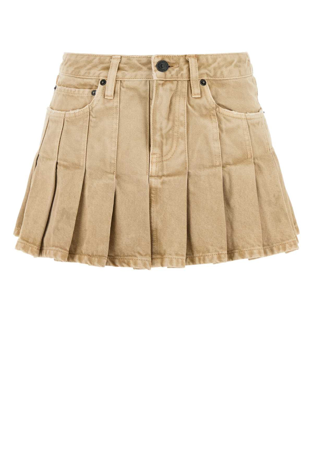 BALENCIAGA Pleated Mini Skirt For Women Exterior: 100% Cotton